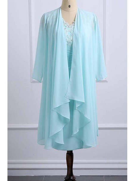 Short Chiffon Lace Mother of the Bride Dresses 99702085