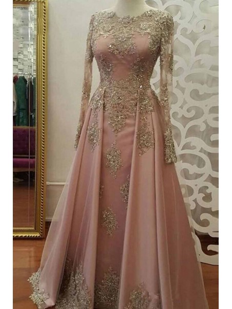 A-Line Beaded Lace Long Sleeves Mother of the Bride Dresses 99702087
