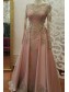 A-Line Beaded Lace Long Sleeves Mother of the Bride Dresses 99702087