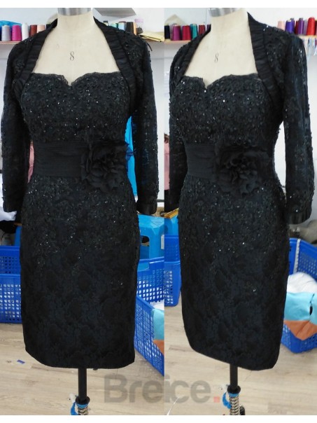 Elegant Knee Length / Short Lace Mother of The Bride Evening Dresses Wedding Guest Dresses 99801001 Elegant Knee Length / Short Lace Mother of The Bride Evening Dresses Wedding Guest Dresses 99801001